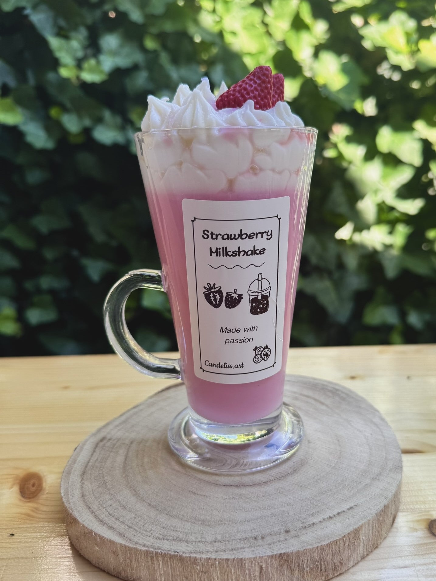 Lumânare Milkshake de Căpșuni