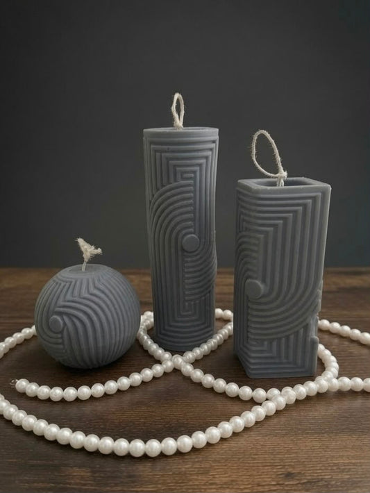 Set Lumânare Labirintul Negru ( 3 pieste )
